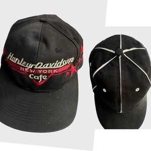 Vintage Hat‎ Bundle Harley-Davidson Café NY Snapback + Izod Dad Hat 90s Y2K